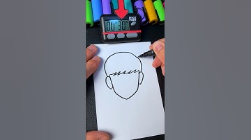 Draw a Character, But I Only Have 50 Seconds… (#shorts)