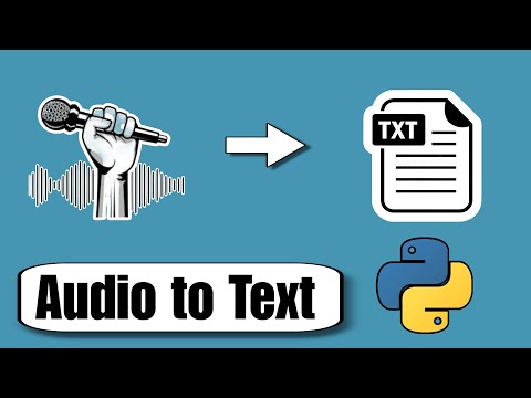 Convert Audio file into Text using Python | Python Tutorial