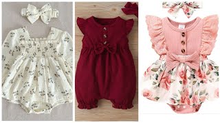 Cute Baby Girl Jumpsuit &amp; Dungaree Designs 2026 | Homemade Baby Girl Romper Designs