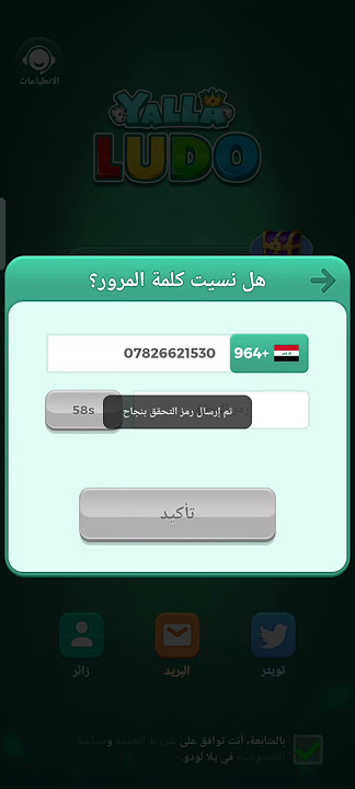 فيديو ربط يلا لودو على رقم الهاتف 11