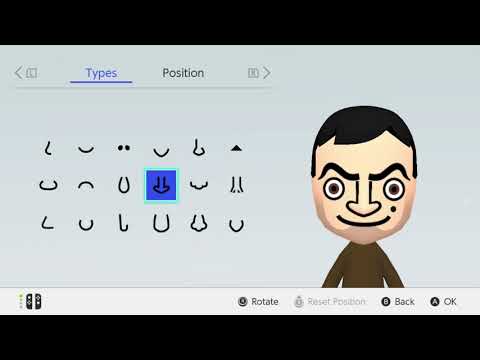 Mii Maker How to make Mr. Bean. Rowan Atkinson - British England