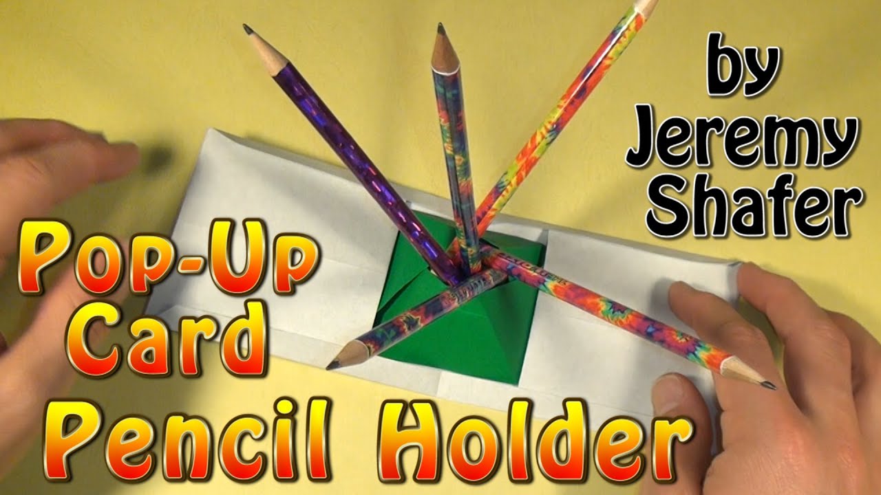 PopUp Pencil Holder YouTube
