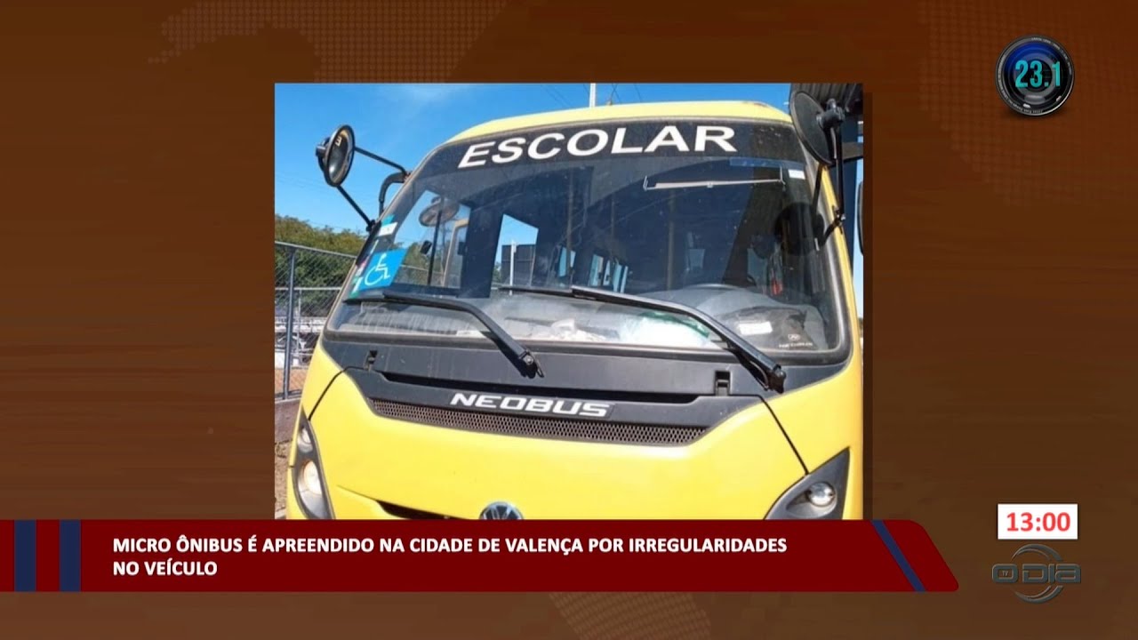 Micro ônibus é apreendido na cidade de Valença por irregularidades no veículos 21 08 2023