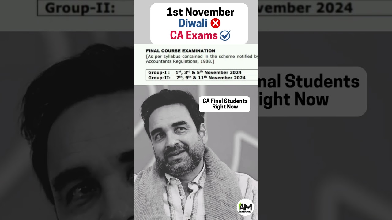 CA Final Nov 24 Exam Dates announced.. 