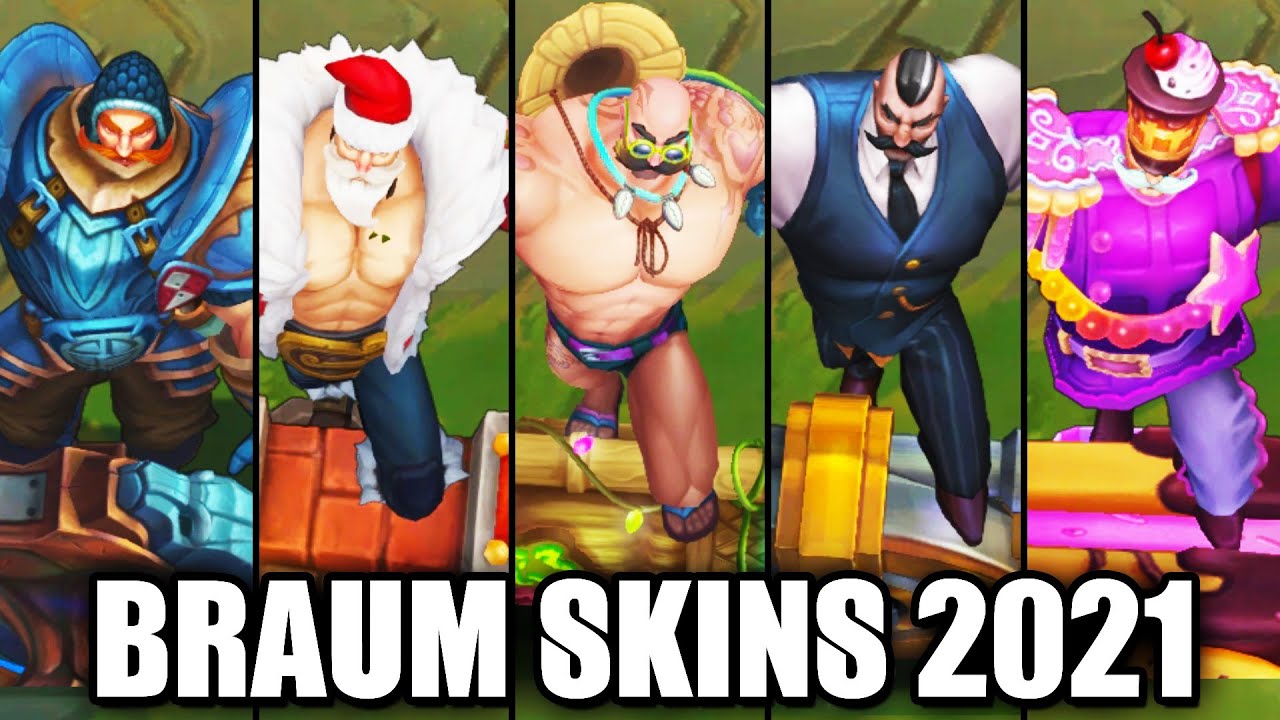 All Braum Skins Spotlight (League of Legends) YouTube