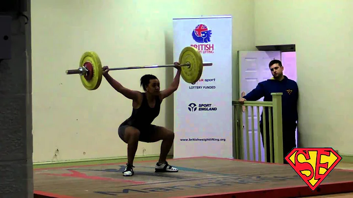 Evelyn Stevenson at the 2011 English Weightlifitng...