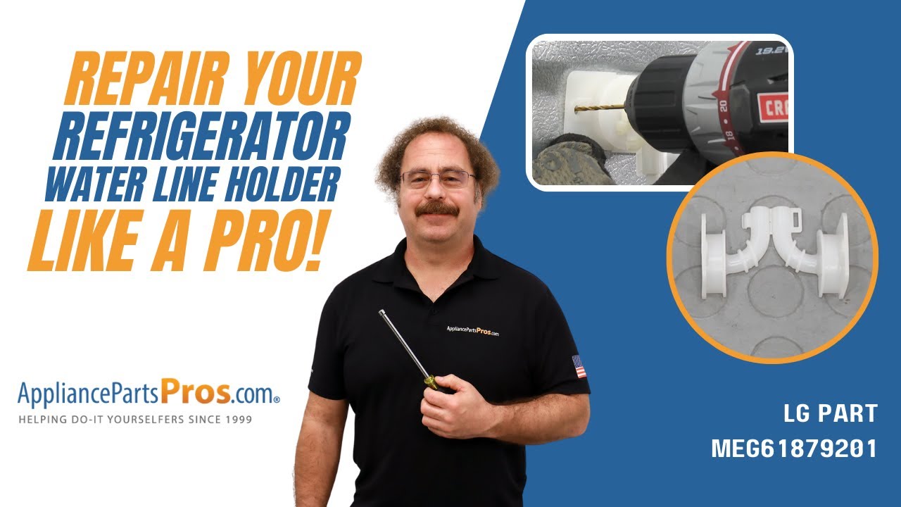 How To Replace LG/Kenmore Refrigerator Water Line Holder MEG61879201