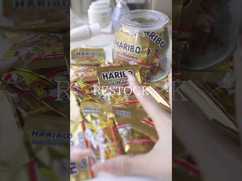 HARIBO PARTY RESTOCK MINI GUMMY BEAR 詰め替えASMR 生活音ASMR