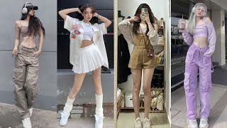 50 AESTHETIC KOREAN OUTFIT IDEA FOR COLLAGE GIRLS&WOMEN #koreanoutfitideas #womenoutfitsideas #2024