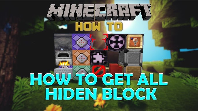 How to get all hidden block in minecraft and how to use all hidden block in  one video | Hindi - YouTube