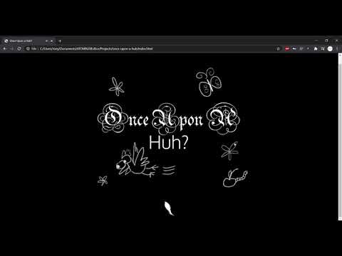DM3008: Generative Art | Once Upon A Huh? First Walkthrough