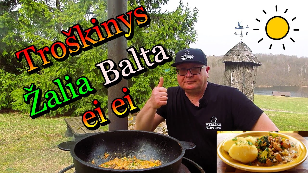 Рагу из курицы и брокколи Зеленый Белый