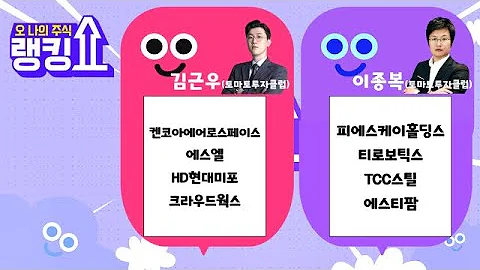 Q. 대학축제서 보고픈 스타 ? [랭킹쇼, 오 나의 주식] #랭킹쇼 #토마토증권통