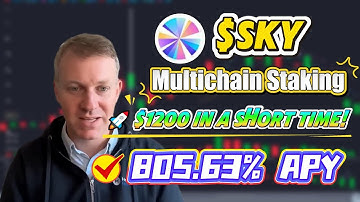 Turn Volatility into Cashflow: Stake SKY in Sky for Reliable APY 805.63% and Yield