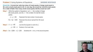 Algebra 1 6-2 Solving Systems Using Substitution: Problem 3 - Using Systems of Equations