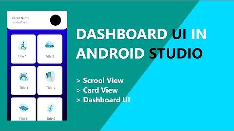 Make A Dashboard UI | Android Studio | In Hindi | Source Code ↧