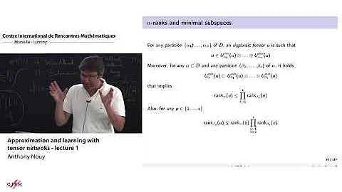 Anthony Nouy: Approximation and learning with tree...