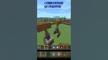 NEW DESIGN OF COBBLESTONE GENERATOR || MINECRAFT||RKON #minecraft #mcpe #cobblestonegenerator