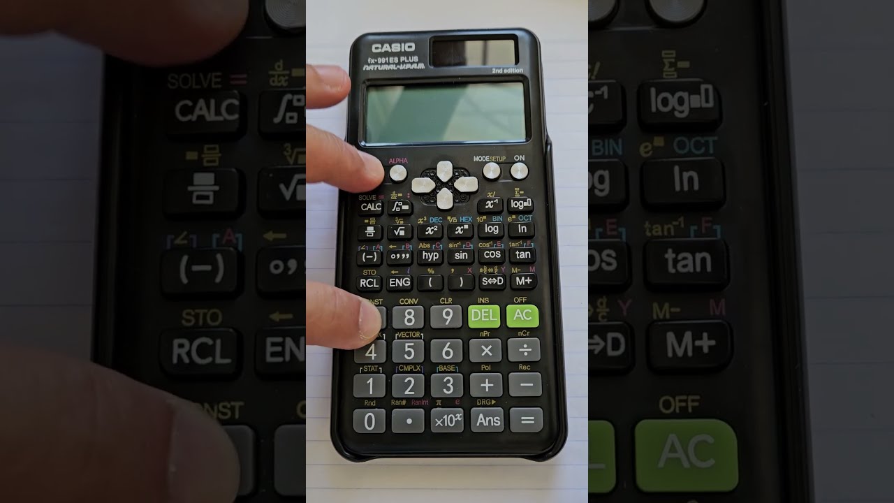 Casio Scientific Calculator Fx 991ES 100AU PLUS 2nd Edition Self Test Function Shift 7 On 