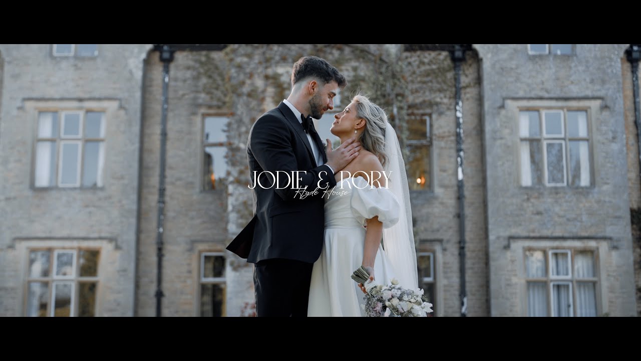 Jodie and Rory's cinematic wedding video at Hyde House, Stow-On-The-Wold, Cotwolds
