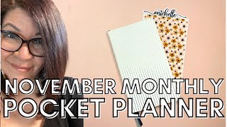 November Monthly | Erin Condren Pocket Planner