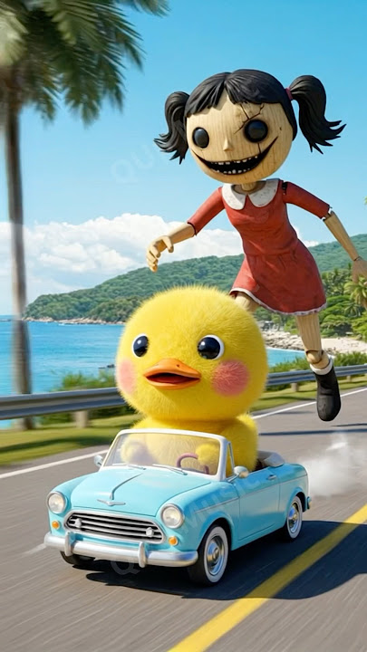 The duckling goes to buy a doll #shorts #duck #cute #funny