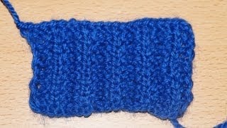 Схема вязания спицами.. Граненая резинка // Scheme knitting. faceted gum
