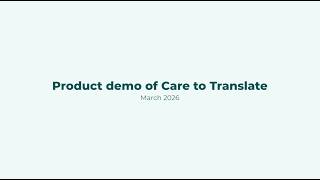Product demo of Care to Translate (in English) screenshot 4