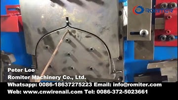 Automatic Double Wire Bucket Handle Making Machine