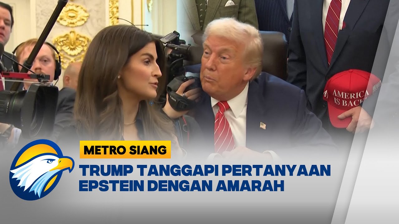 Trump Kecam Reporter CNN Terkait Pertanyaan Soal Berkas Epstein - [Metro Siang]