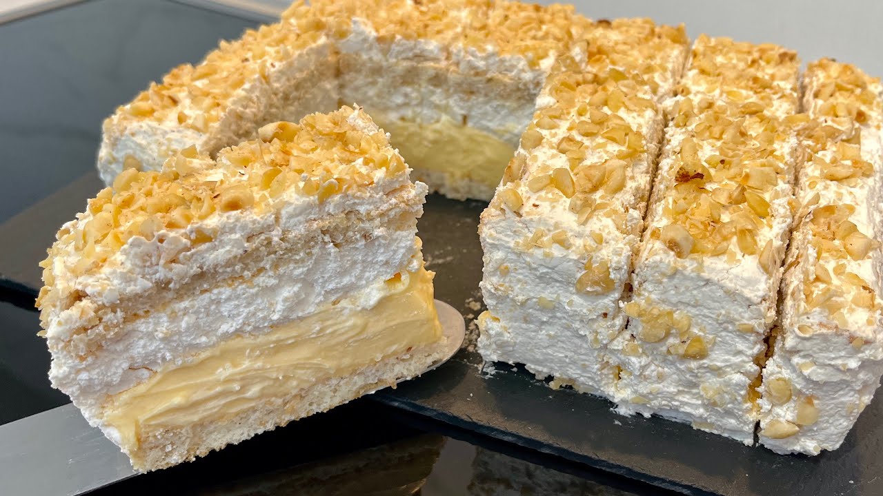 Для этого восхитительного торта вам понадобится всего 1 столовая ложка муки 😍