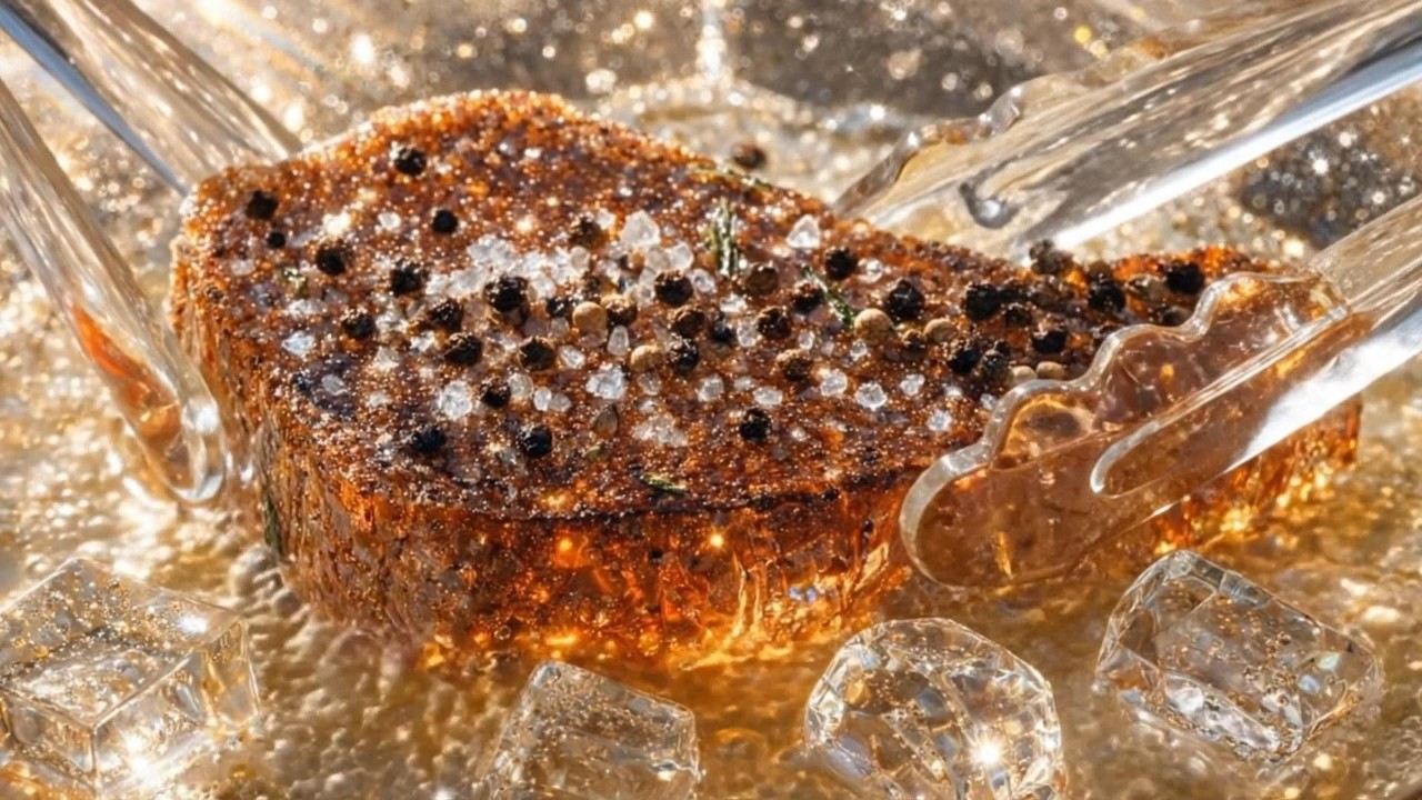 Crystal Glass Steak ASMR✨🥩💎