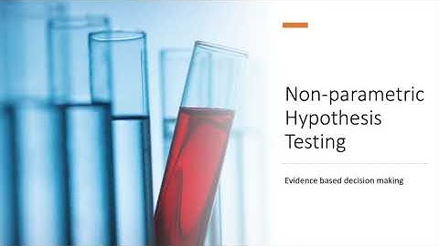 Non parametric hypothesis testing