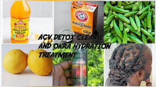 ACV DETOX ON LOCS.                   #ACV #DETOX #LOCS