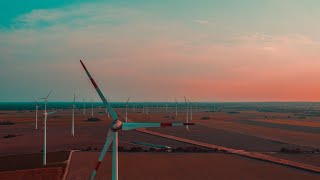 Windmills in the sun | DJI Mavic 2 pro | 4k