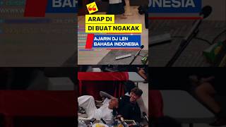 GAK KUAT! Reza Arap Ngakak Ajarin DJ Len Bahasa Indonesia😂  #yb #ybrap #djlen #marapthon