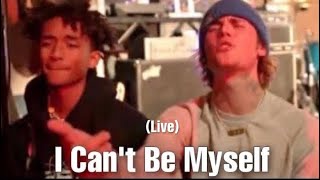 Justin Bieber And Jaden - I Cant Be Myself Live
