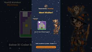 Teachers: 100 math facts turn into a mystery picture, every color printed by name! #Shorts
