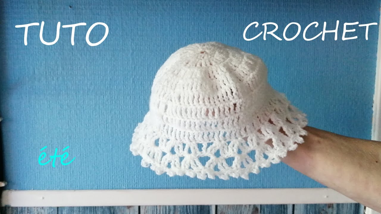 TUTO CROCHET Comment faire un petit chapeau 👍 ❤️ - YouTube