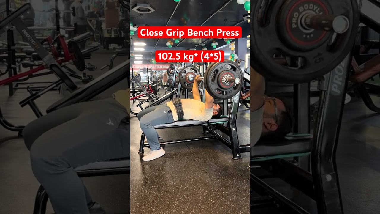 Close Grip Bench Press | 102.5 kg (4*5)