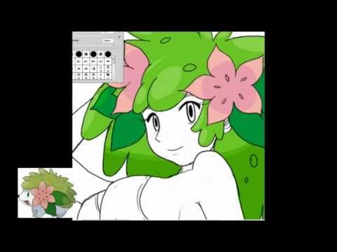 Sexy Shaymin Girl Speed Drawing