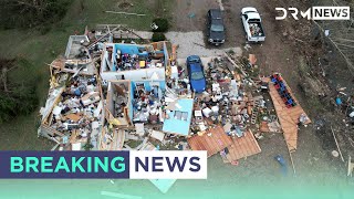 Drone video shows uprooted trees, destroyed houses in Mississippi after extreme weather | AL1G