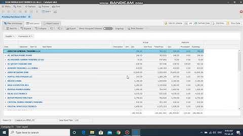 Pending Purchase Order