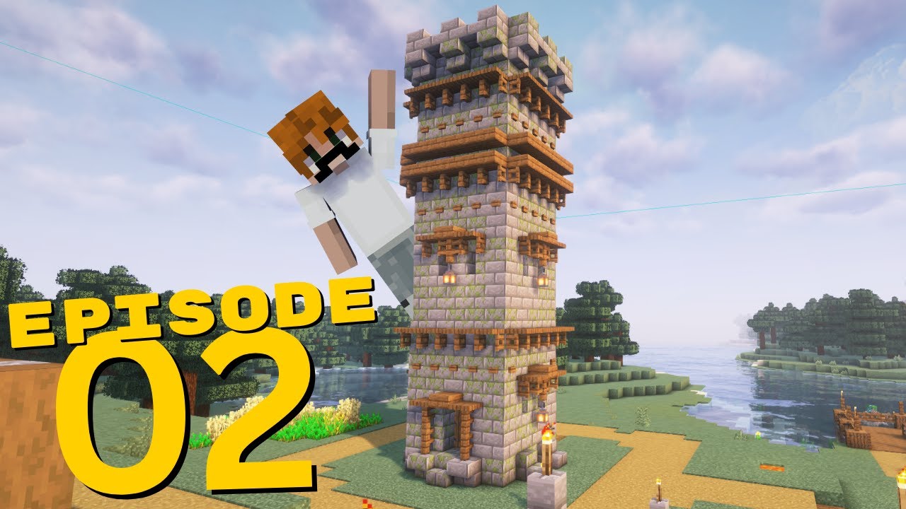 I Built a Tower In My Minecraft Forever World - YouTube