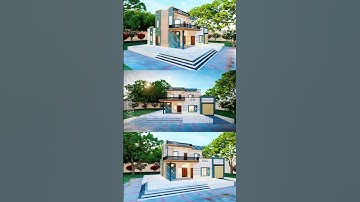 Modern House Front Elevation in Lumion #viral #3ddesign #lumion #elevation #ytshorts