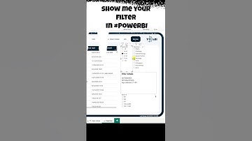 Show me your filter in #powerbi #visual