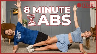 8 Minute Abs with Coach Lindsay and Coach Chris - Fun, Fast, Simple!