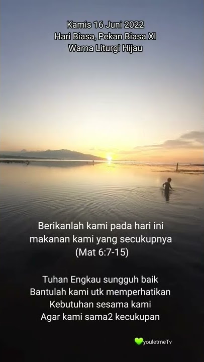 Doa Bapa Kami Matius 6:7-15 #shorts