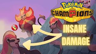 MEGA PYROAR and NINETALES combo NUKES everything in MASTER BALL RANKED | Pokémon Champions Ranked