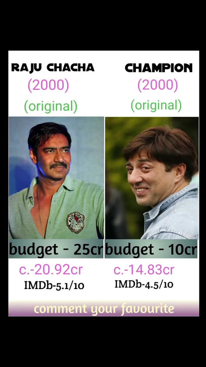 Raju Chacha vs champion movie comperison and Box office collection #shorts